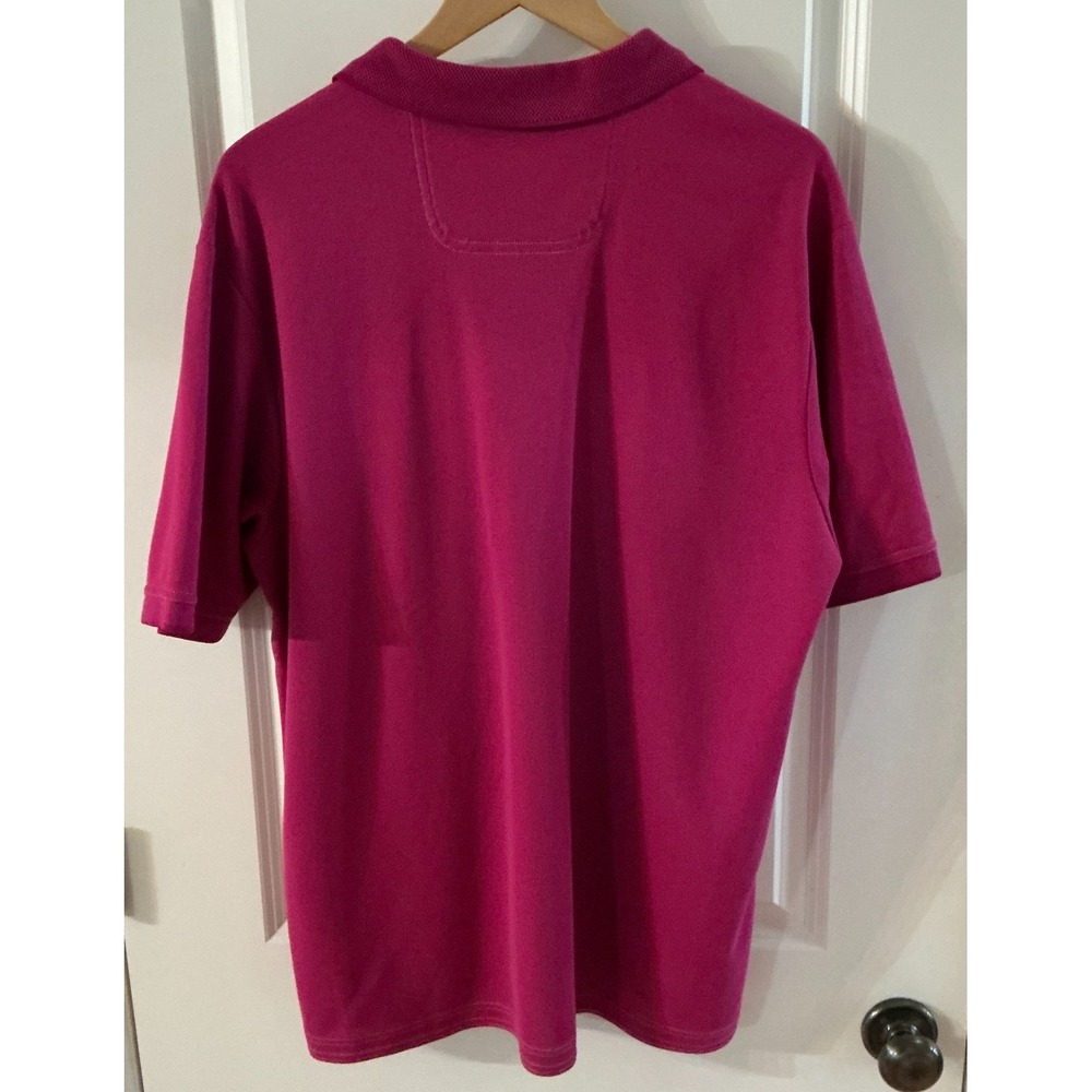 Tommy Bahama IslandZone Supima Cotton Polo Men's Large Pink Short Sleeve Shirt L - Picture 3 of 8